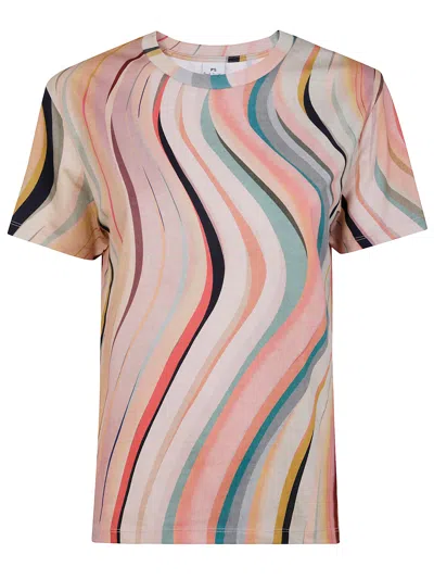 Ps By Paul Smith Womens New Swirl T-shirt By Ps Paul Smith In Multi