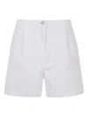 Ps By Paul Smith Ps Paul Smith Cotton Denim Shorts In White