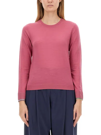 Ps By Paul Smith Ps Paul Smith Crewneck Knitted Jumper In Pink