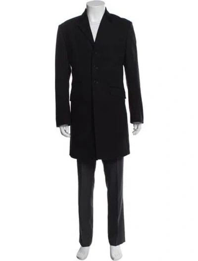 Pre-owned Ps By Paul Smith Wool Overcoat In Blue