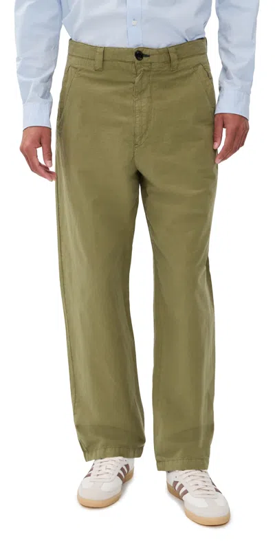 Ps By Paul Smith Workwear Chino Pants Olive Green