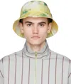 Ps By Paul Smith Yellow & Green Tie-dye Bucket Hat In 38 Greens