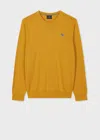Ps By Paul Smith Yellow Ochre Zebra Logo Organic Cotton Sweatshirt In Yellow