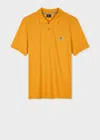 Ps By Paul Smith Yellow Ochre Organic Cotton Zebra Polo Shirt In Yellow