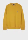 Ps By Paul Smith Yellow Ochre Zebra Logo Organic Cotton Sweatshirt In Yellow