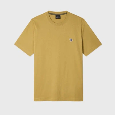 Ps By Paul Smith Yellow Organic Cotton Zebra Logo T-shirt