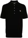 Ps By Paul Smith Ps Paul Smith Polo Shirt With Zebra Patch In Black