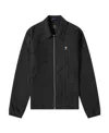Ps By Paul Smith Zebra-embroidered Organic Cotton Jacket In Black