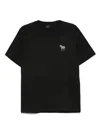 Ps By Paul Smith Ps Paul Smith Zebra Logo Cotton T-shirt In Black