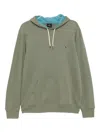 Ps By Paul Smith Zebra Hoodie In Green