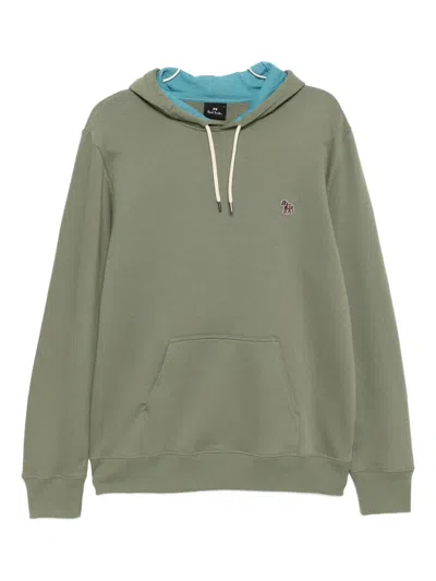 Ps By Paul Smith Zebra Hoodie In Green