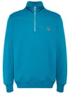 Ps By Paul Smith Zebra-appliqué Organic-cotton Jacket In Blue