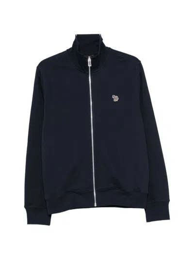 Ps By Paul Smith Ps Paul Smith Zebra Logo Cotton Sweatshirt In Navy
