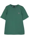Ps By Paul Smith Dark Green Organic Cotton Zebra Logo T-shirt In Green