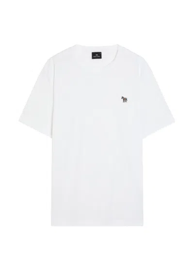 Ps By Paul Smith Zebra Logo Cotton T Shirt In White