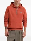 Ps By Paul Smith Zebra-logo Hoodie In Red