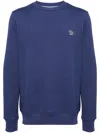 Ps By Paul Smith Zebra Logo Organic Cotton Sweatshirt In Blue