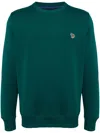 Ps By Paul Smith Zebra-motif Organic Cotton T-shirt In Green