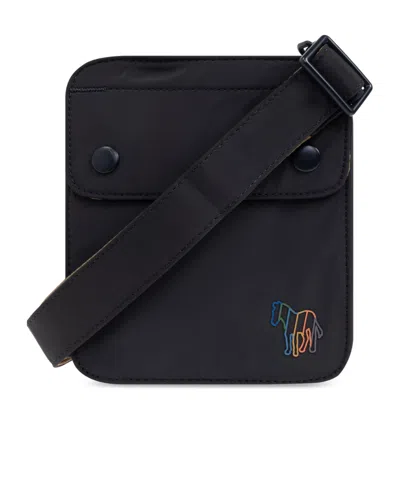 Ps By Paul Smith Zebra Messenger Bag In Black