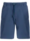 Ps By Paul Smith Zebra-motif Bermuda Shorts In Blue