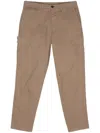 Ps By Paul Smith Zebra-motif Cargo Pants In Brown