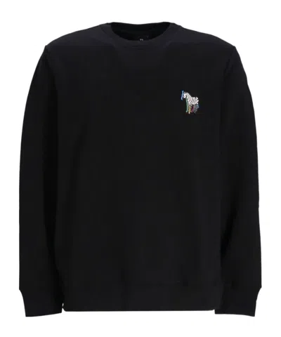 PS BY PAUL SMITH ZEBRA-MOTIF ORGANIC-COTTON SWEATSHIRT