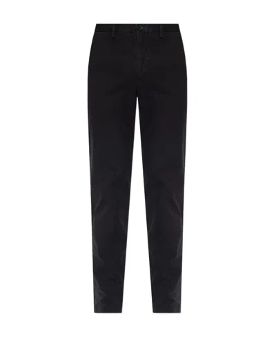 Ps By Paul Smith Zebra-patch Chino Trousers In Black