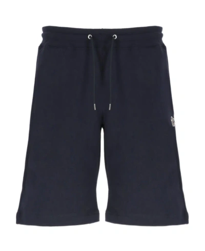 Ps By Paul Smith Zebra-patch Organic-cotton Track Shorts In Black