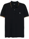 Ps By Paul Smith Ps Paul Smith Zebra Badge Cotton Polo Shirt In Blue