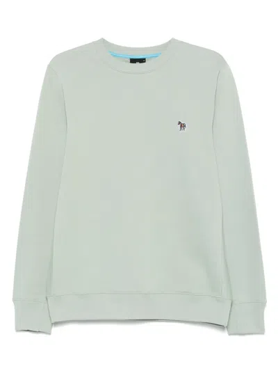 Ps By Paul Smith Zebra Icon Logo Sweatshirt In Green