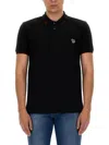 Ps By Paul Smith Ps Paul Smith "zebra" Polo In Black
