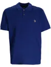 Ps By Paul Smith Ps Paul Smith "zebra" Polo In Blue
