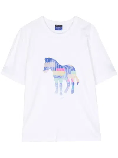 PS BY PAUL SMITH ZEBRA-PRINT COTTON T-SHIRT