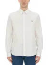 Ps By Paul Smith Zebra Shirt In Gray