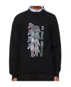 Ps By Paul Smith Zebra Stack Pullover In Black