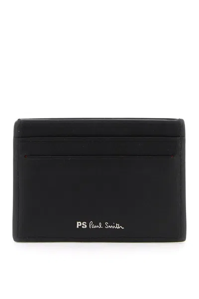 Ps By Paul Smith Zebra Stripe Cardholder In Black