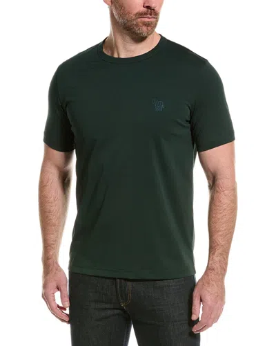 Ps By Paul Smith Zebra Stripe Regular Fit T-shirt In Green