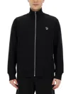 Ps By Paul Smith Ps Paul Smith Zebra Logo Cotton Sweatshirt In Black