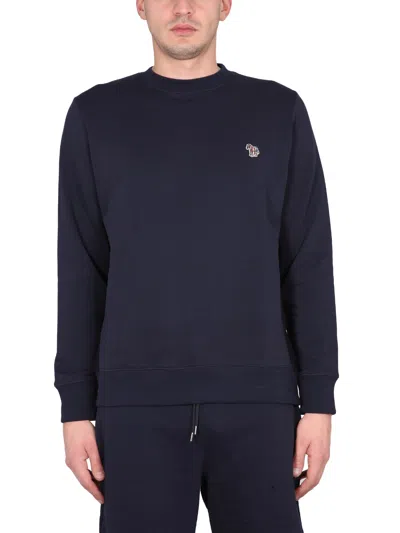 Ps By Paul Smith Zebra Sweatshirt In Blue