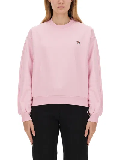 Ps By Paul Smith Ps Paul Smith Zebra Logo Sweatshirt In Pink