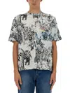Ps By Paul Smith "zebra" T-shirt In Grey