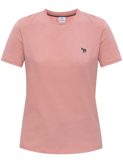 Ps By Paul Smith Zebra T-shirt In Pink