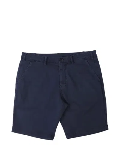 Ps By Paul Smith Zebra-motif Chino Shorts In Blue