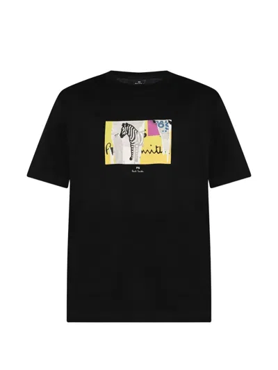 Ps By Paul Smith Ps Paul Smith Zebra Graphic T-shirt In Black