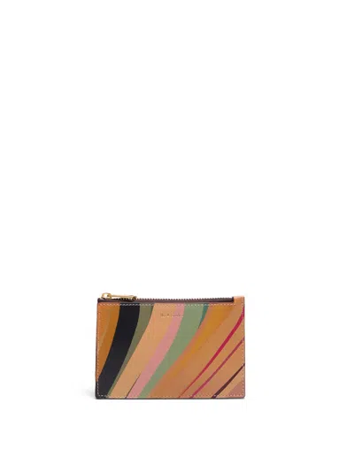 Ps By Paul Smith Zip Coin Purse In Swirl