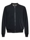 Ps By Paul Smith Zip-fastening Logo-plaque Bomber Jacket In Black