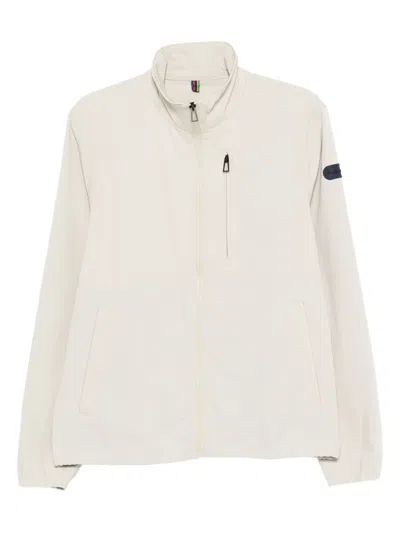 Ps By Paul Smith Zip-fastening Patch-pocket Track Jacket In Neutral