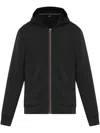 Ps By Paul Smith Zip-up Hoodie In Black