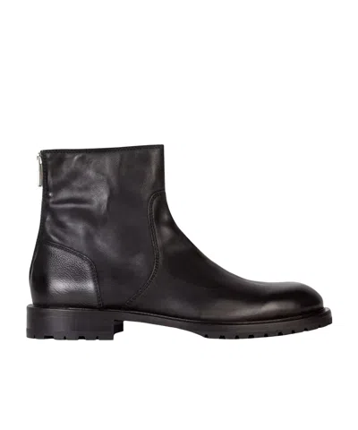 Ps By Paul Smith Zip-up Leather Boots In Blacks