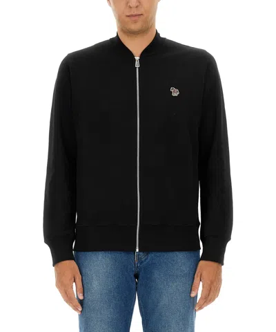 Ps By Paul Smith Zip-up Sweatshirt In Black